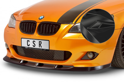 Spoiler pod přední nárazník CSR CUP - BMW 5 E60 / E61 M-paket černý lesklý