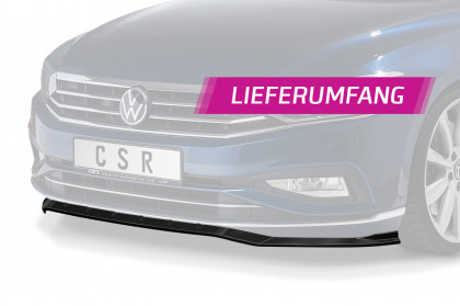 Spoiler pod přední nárazník CSR CUP - VW Passat B8 Typ 3G 2019- černý lesk