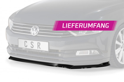 Spoiler pod přední nárazník CSR CUP - VW Passat B8 Typ 3G carbon look matný