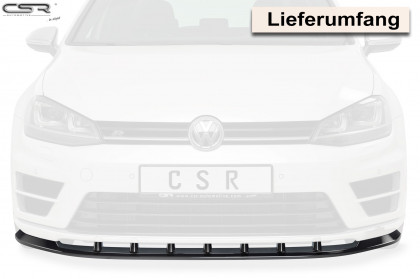 Spoiler pod přední nárazník CSR CUP - VW Golf VII R 13-17 carbon look lesklý