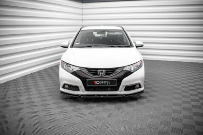 Spojler pod nárazník lipa V.2 Honda Civic Mk9 černý lesklý plast