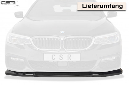 Spoiler pod přední nárazník CSR CUP - BMW 5 G30/G31 carbon look lesklý
