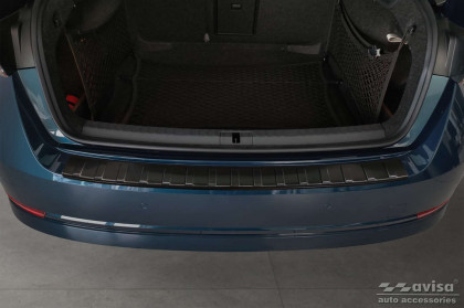 Nerezová ochranná lišta zadního nárazníku Škoda Octavia IV liftback 19- černá