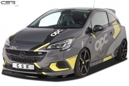 Spoiler pod přední nárazník CSR CUP - Opel Corsa E OPC Carbon look lesklý