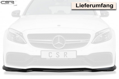 Spoiler pod přední nárazník CSR - Mercedes C-Klasse 205 C63/C63S AMG carbon look lesklý