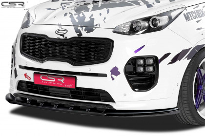 Spoiler pod přední nárazník CSR CUP -Kia Sportage QL carbon look lesklý