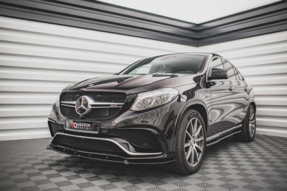 Spojler pod nárazník lipa V.1 Mercedes-Benz GLE Coupe 63AMG C292 černý lesklý plast