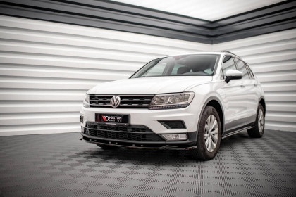 Spojler pod nárazník lipa Volkswagen Tiguan Mk2 černý lesklý plast