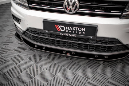 Spojler pod nárazník lipa Volkswagen Tiguan Mk2 černý lesklý plast