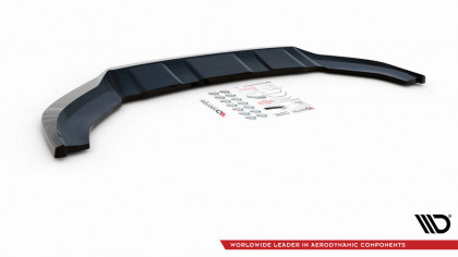 Spojler pod nárazník lipa V.2 Audi Q3 S-Line 8U Facelift černý lesklý plast
