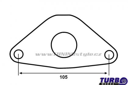 Adaptér k Blow off ventilu TurboWorks Subaru WRX HKS Style