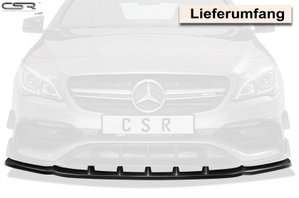 Spoiler pod přední nárazník CSR  - Mercedes CLA AMG / A 45 AMG  carbon look lesklý