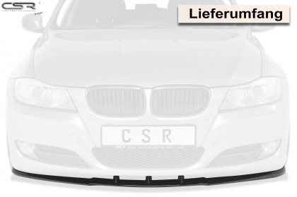 Spoiler pod přední nárazník CSR CUP - BMW E90 / E91 LCI černý leský