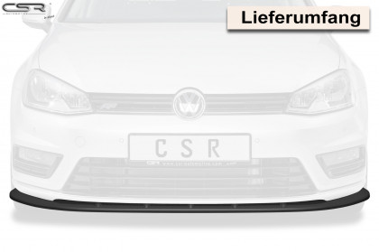 Spoiler pod přední nárazník CSR CUP - VW Golf VII R-Line černý lesk