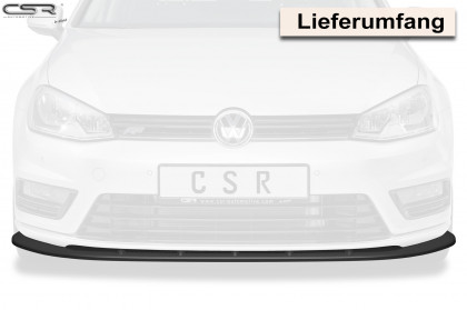 Spoiler pod přední nárazník CSR CUP - VW Golf VII R-Line carbon look lesklý