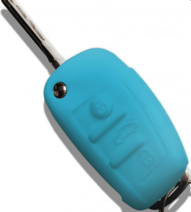 Silikonový převlek klíče Audi světle modrý