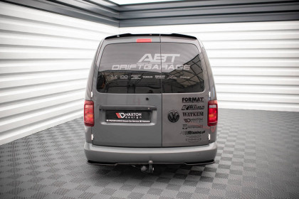 Spoiler zadního nárazníku Volkswagen Caddy Mk3 Facelift černý lesklý plast