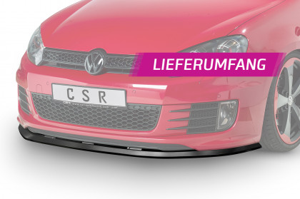 Spoiler pod přední nárazník CSR CUP - VW Golf VI GTI/GTD carbon look lesklý