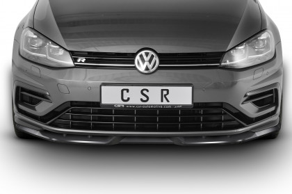 Spoiler pod přední nárazník CSR CUP -VW Golf VII R Facelift carbon look lesklý