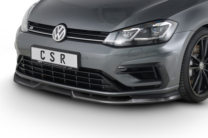 Spoiler pod přední nárazník CSR CUP -VW Golf VII R Facelift carbon look matný