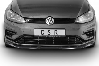 Spoiler pod přední nárazník CSR CUP -VW Golf VII R Facelift carbon look matný