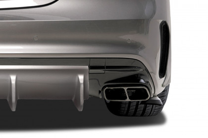 Spoilery pod zadní nárazník - boční splittery - CSR - Mercedes Benz CLA 45 AMG C117 X117 carbon look lesklý