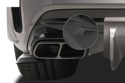Spoilery pod zadní nárazník - boční splittery - CSR - Mercedes Benz CLA 45 AMG C117 X117 černý matný
