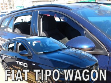 Protiprůvanové plexi, ofuky skel - Fiat Tipo 5dv 17- (+zadní) combi