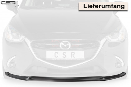 Spoiler pod přední nárazník CSR CUP - Mazda 2 14-19 carbon look matný