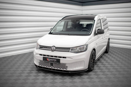 Spojler pod nárazník lipa V.1 Volkswagen Caddy Mk5 černý lesklý plast
