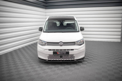 Spojler pod nárazník lipa V.2 Volkswagen Caddy Mk5 černý lesklý plast