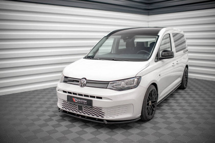 Spojler pod nárazník lipa V.2 Volkswagen Caddy Mk5 černý lesklý plast