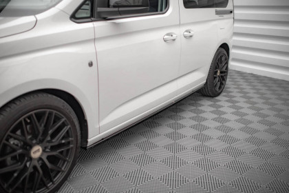 Prahové lišty Volkswagen Caddy Mk5 černý lesklý plast