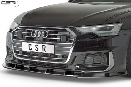 Spoiler pod přední nárazník CSR CUP - Audi A6 C8 4K S-Line / S6 C8 4K carbon look lesklý