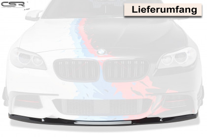 Spoiler pod přední nárazník CSR CUP - BMW 5 F10 / F11 M-Paket carbon look lesklý