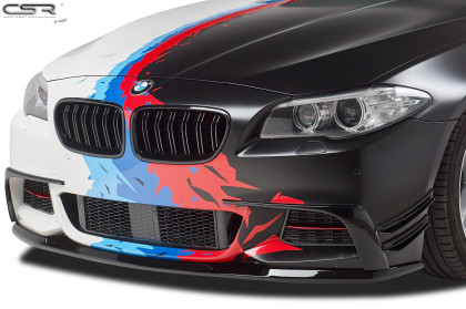 Spoiler pod přední nárazník CSR CUP - BMW 5 F10 / F11 M-Paket carbon look lesklý