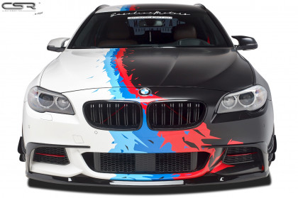 Spoiler pod přední nárazník CSR CUP - BMW 5 F10 / F11 M-Paket carbon look matný