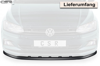 Spoiler pod přední nárazník CSR CUP - VW Polo VI 2G (Typ AW) černý lesklý