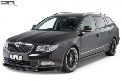 Spoiler pod přední nárazník CSR CUP - Škoda Superb II carbon look lesklý