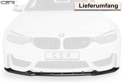 Spoiler pod přední nárazník CSR CUP - BMW M4 F83 / F82 černý lesklý