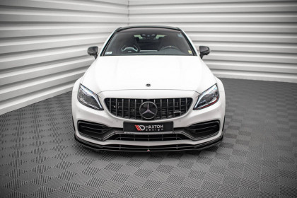 Spojler pod nárazník lipa V.1 Mercedes-AMG C63 Coupe C205 Facelift černý lesklý plast