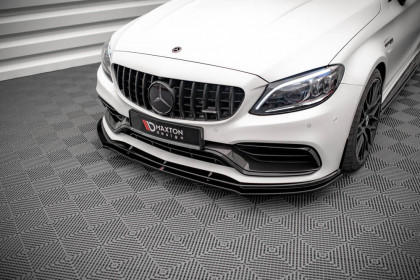 Spojler pod nárazník lipa V.1 Mercedes-AMG C63 Coupe C205 Facelift černý lesklý plast