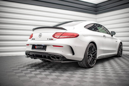 Spoiler zadního nárazníku Mercedes-AMG C 63AMG Coupe C205 Facelift černý lesklý plast