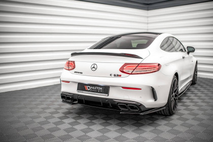 Splittery zadní boční Mercedes-AMG C 63AMG Coupe C205 Facelift černý lesklý plast