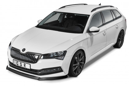 Spoiler pod přední nárazník CSR CUP - Škoda Superb III 19- (Typ 3V)  - carbon look lesklý