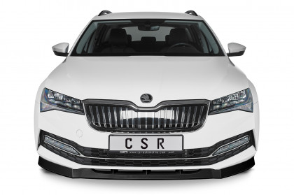 Spoiler pod přední nárazník CSR CUP - Škoda Superb III 19- (Typ 3V)  - carbon look lesklý