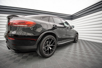 Prahové lišty Mercedes-Benz GLC Coupe AMG-Line C253 Facelift černý lesklý plast