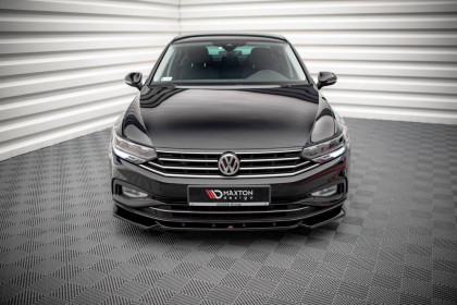 Spojler pod nárazník lipa V.1 Volkswagen Passat B8 Facelift černý lesklý plast