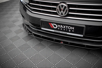 Spojler pod nárazník lipa V.1 Volkswagen Passat B8 Facelift černý lesklý plast