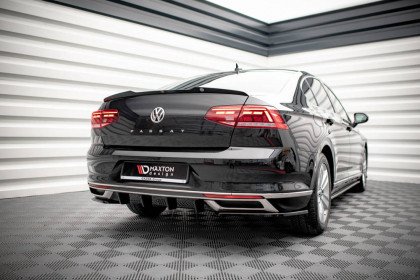 Spoiler zadního nárazníku Volkswagen Passat B8 Facelift černý lesklý plast